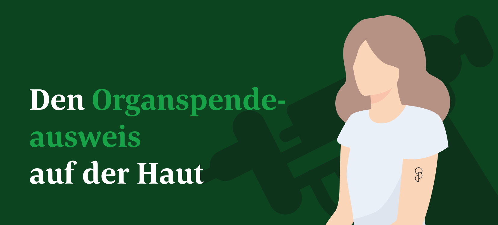Den Organspendeausweis auf der Haut