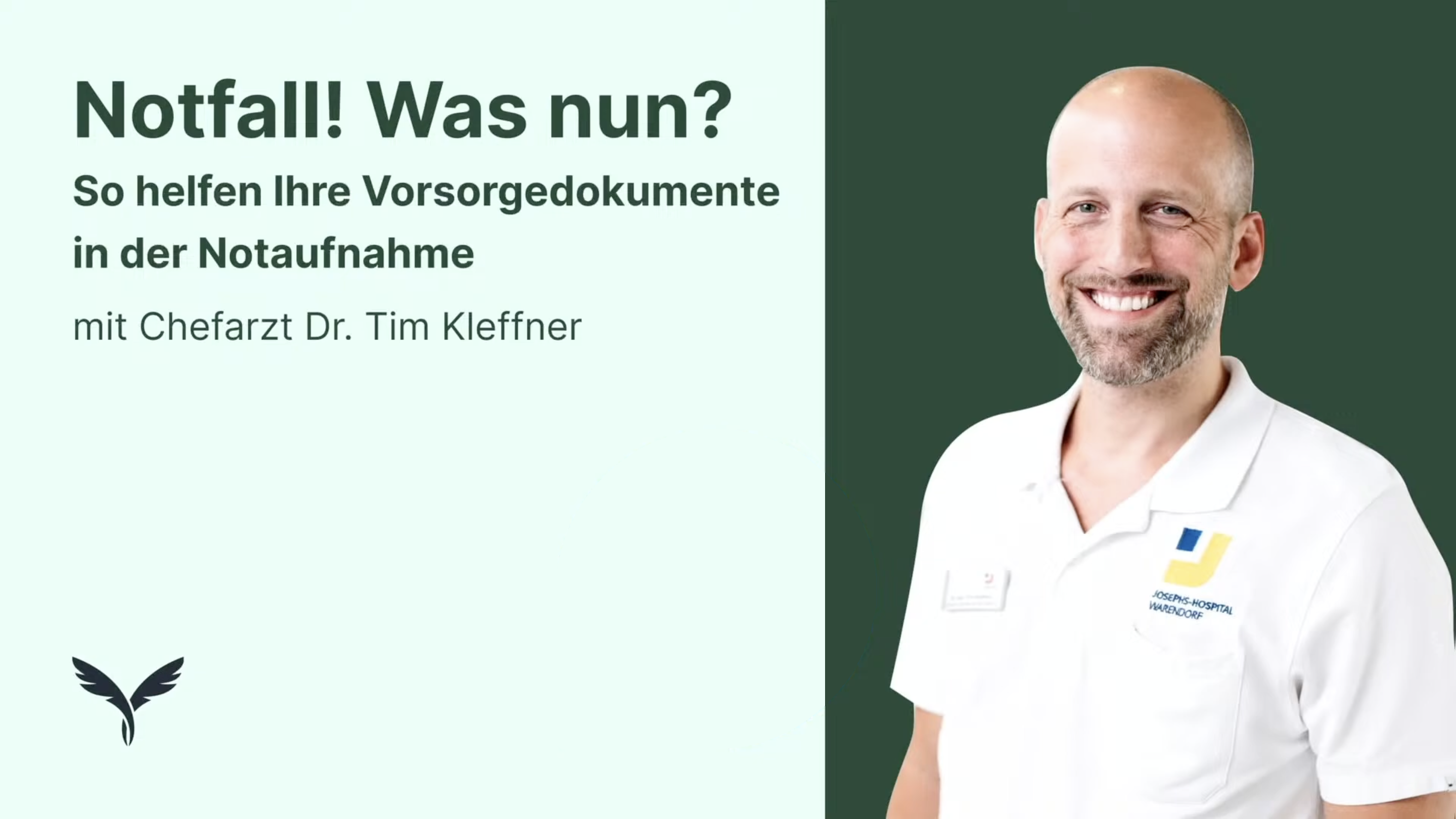 Live-Webinar: Notfall! Was nun? So helfen Ihre Vorsorgedokumente in der Notaufnahme