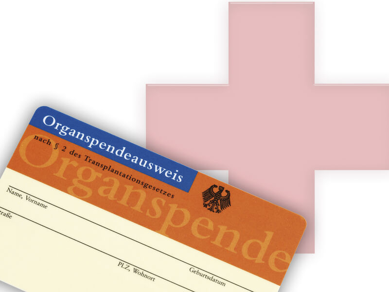 Ausweis zur Organspende